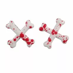 Kreepsville Crossbones Hairslide Blood Splatter Accessories