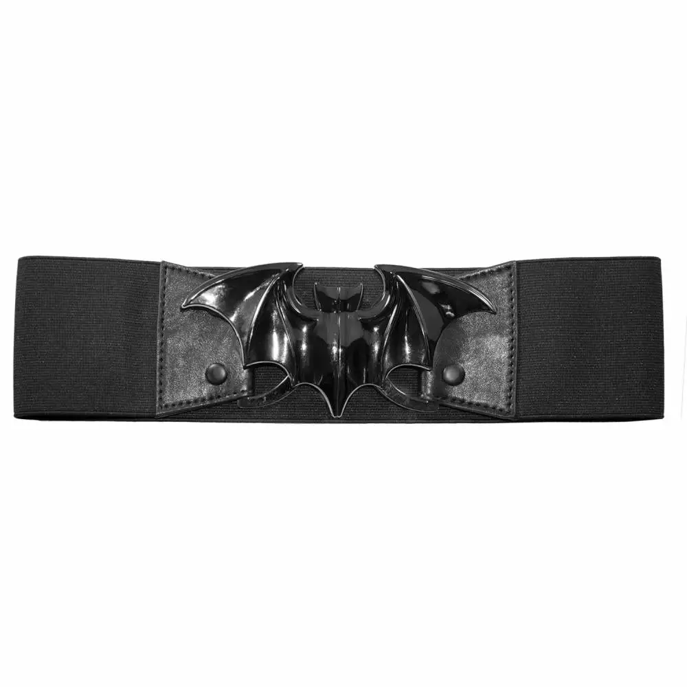 Kreepsville Elastic Waist Belt Bat Black Accessories 3 Kreepsville Elastic Waist Belt Bat Black Accessories