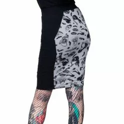 Women's Elvira Comic Icons Coffin Pencil Skirt