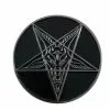 Kreepsville 666 Goathead Baphomet Enamel Pin Badge Black
