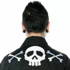 Kreepsville Harlock Skull X Bones Western Shirt Men's