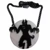 Kreepsville Jewelry Howling At The Moon Acrylic Necklace