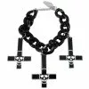 Kreepsville Inverted Cross Skull Bracelet Black Jewelry 2 Kreepsville Inverted Cross Skull Bracelet Black Jewelry