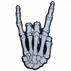 Kreepsville Accessories Skeleton Devil Glow Enamel Pin Badge