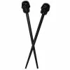 Kreepsville Skull Collection Black Hair Sticks Accessories
