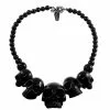 Kreepsville Jewelry Skull Collection Necklace Black