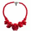 Kreepsville Skull Collection Necklace Red Jewelry 2 Kreepsville Skull Collection Necklace Red Jewelry