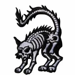 Kreepsville Xray Cat Mini Patch White