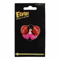 Elvira Knotts Love My Hearts Enamel Pin Elvira, Mistress Of The Dark