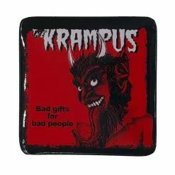 Kreepsville Krampus Bad 4 Bad Square Button Badge