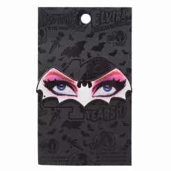 Elvira Bat Eyes Enamel Pin