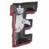 Elvira E Letter Enamel Pin
