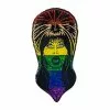 Elvira Rainbow Glitter Face Enamel Pin Accessories