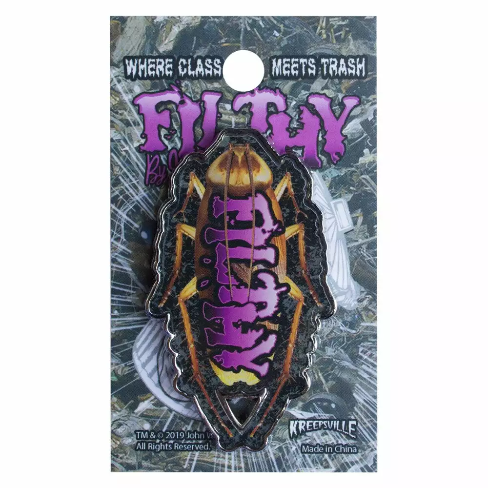 John Waters Filthy Roach Enamel Pin Accessories 4 John Waters Filthy Roach Enamel Pin Accessories