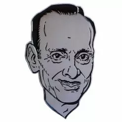 Accessories John Waters Mega Silver Face Enamel Pin