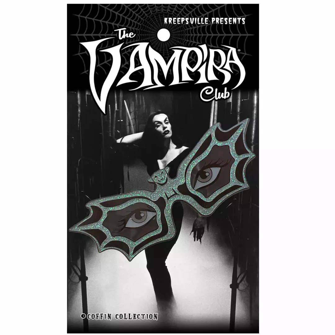 Accessories Vampira Spex Silver Enamel Pin 4 Accessories Vampira Spex Silver Enamel Pin