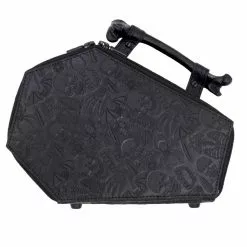 Kreepsville Embossed Skull Coffin Purse Bag