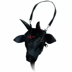 Kreepsville 666 Bags & Purses Goathead Baphomet Plush Purse Bag
