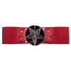 Kreepsville 666 Accessories Elastic Waist Belt Goat Head Red 2 Kreepsville 666 Accessories Elastic Waist Belt Goat Head Red