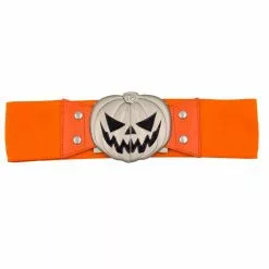 Kreepsville Elastic Waist Belt Trick Or Treat Pumpkin Orange Accessories