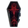 Kreepsville 666 Accessories Baphomet Satanic Red Glitter Coffin Compact