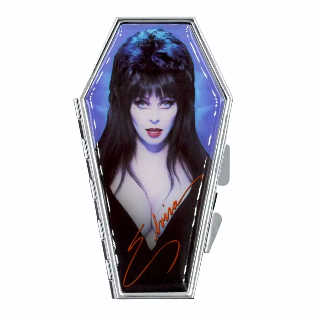 Accessories Elvira Portrait Blue Coffin Compact 3 Accessories Elvira Portrait Blue Coffin Compact