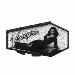 Accessories Vampira Silver Glitter Coffin Compact