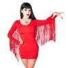 Kreeepsville 666 Women's Fringe Satanic Stars Red Mini Dress 2 Kreeepsville 666 Women's Fringe Satanic Stars Red Mini Dress