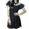 Kreepsville Women's Ruffle Dress Bat Black 1 Kreepsville Women's Ruffle Dress Bat Black