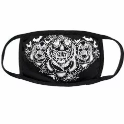 Kreepsville Accessories Dia De Los Muertos White Face Mask