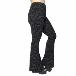 Kreepsville Women's Bat Repeat Flare Leggings