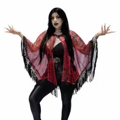 Kreepsville Devil Disguise Mesh Cape Women's