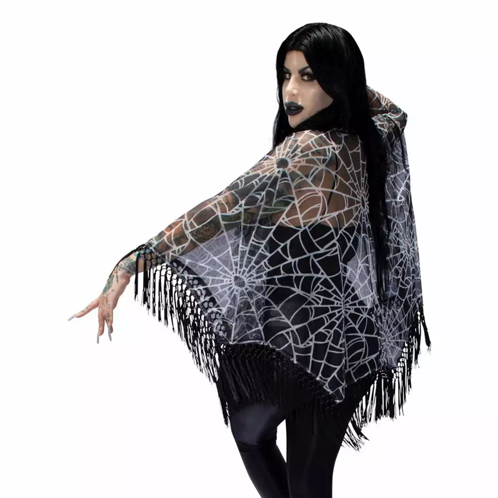 Kreepsville Spiderweb Mesh Cape 5 Kreepsville Spiderweb Mesh Cape