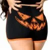 Kreepsville Pumpkin Trick Or Treat Womens Running Shorts