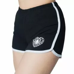 Kreepsville Web Heart White Womens Running Shorts Women's
