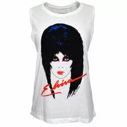 Elvira 80'S Sleeveless Tee White