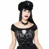 Vincent Price Devil Bat Shoulder Top Women's