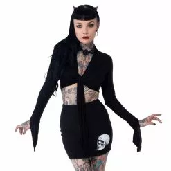 Kreepsville Web Heart Tie Top