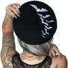 Kreepsville Accessories Bat Repeat White Beret Hat
