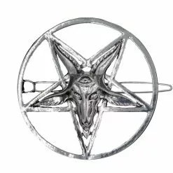 Kreepsville 666 Baphomet Circle Hair Clip
