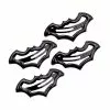 Kreepsville Bat Snap Hair Clips Black