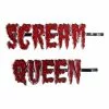 Kreepsville Scream Queen Text Hair Slides Accessories