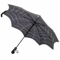 Kreepsville Skull Handle Spiderweb Umbrella Homewares & Gifts 8 Kreepsville Skull Handle Spiderweb Umbrella Homewares & Gifts