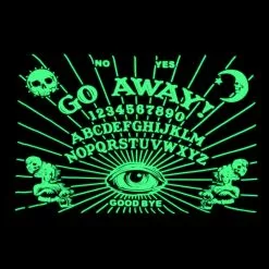 Kreepsville Go Away Glow In The Dark Throw Blanket