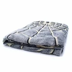 Kreepsville Spiderweb Glow In The Dark Throw Blanket 9 Kreepsville Spiderweb Glow In The Dark Throw Blanket
