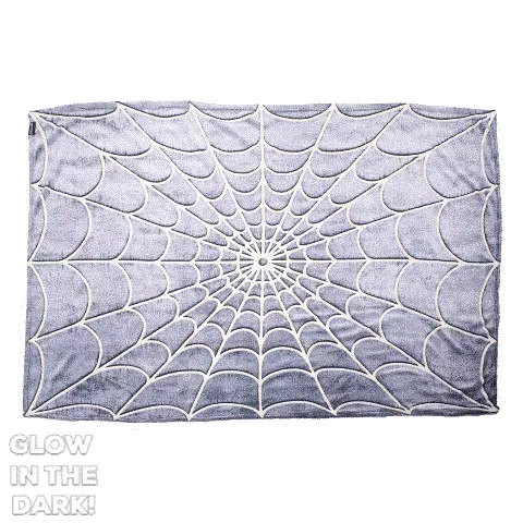 Kreepsville Spiderweb Glow In The Dark Throw Blanket 4 Kreepsville Spiderweb Glow In The Dark Throw Blanket