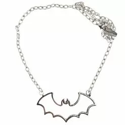 Kreepsville Jewelry Bat Outline Necklace