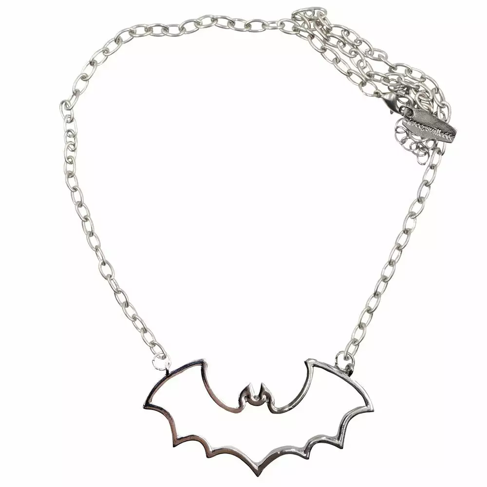 Kreepsville Jewelry Bat Outline Necklace 3 Kreepsville Jewelry Bat Outline Necklace