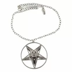 Kreeepsville 666 Jewelry Baphomet Satanic Circle Necklace