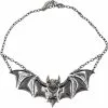 Kreepsville Creature Of The Night Bat Chrome Necklace 2 Kreepsville Creature Of The Night Bat Chrome Necklace